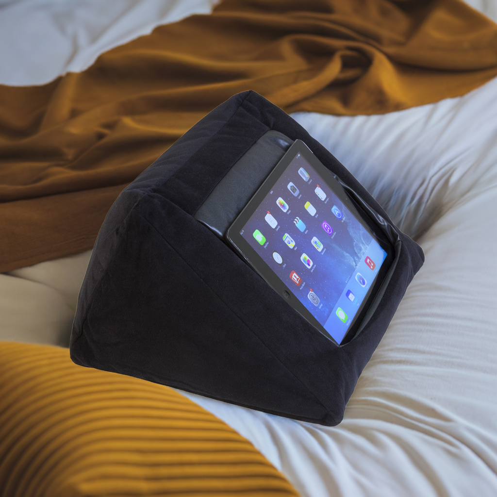 iCushion iPad Cushion Pillow Stand /Holder Velvet BLACK