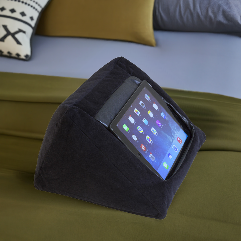 iCushion iPad Cushion Pillow Stand /Holder Velvet BLACK