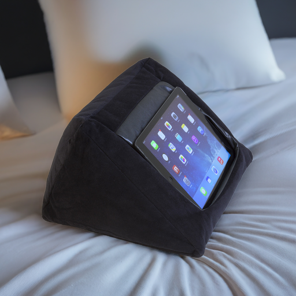 iCushion iPad Cushion Pillow Stand /Holder Velvet BLACK