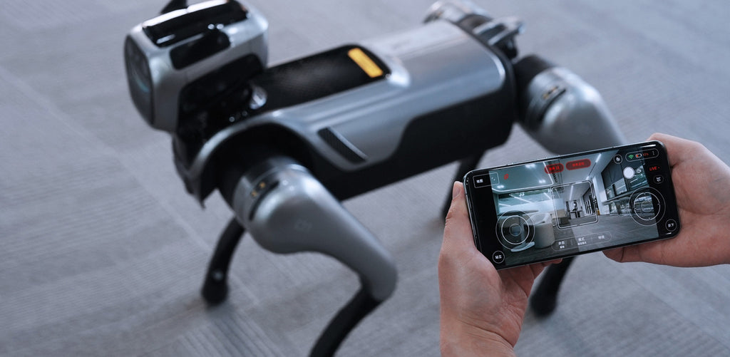 MagicLab MagicDog shown with its smartphone control interface; phone not included